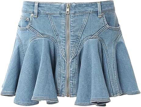 スカート sheller box pleated denim skirt box pleated denim skirt. – shéller / シェリエ